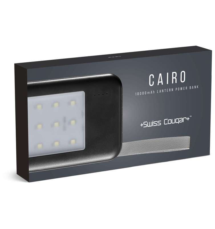 Swiss Cougar Cairo 10 000mAh Lantern Power Bank