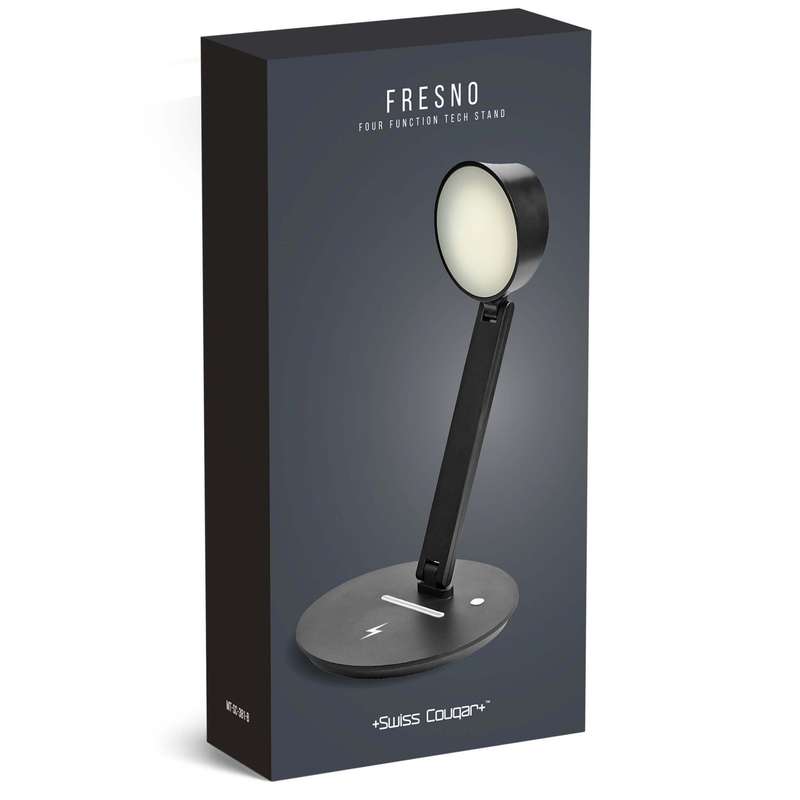 Swiss Cougar Fresno Tech Stand, Charger & Lamp