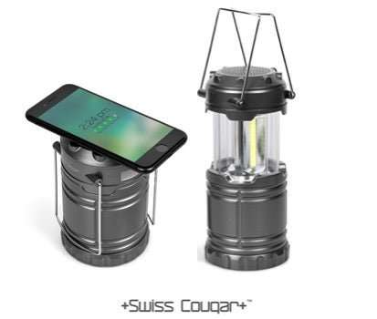 Swiss Cougar Lantern & 4000mAh Wireless Power Bank