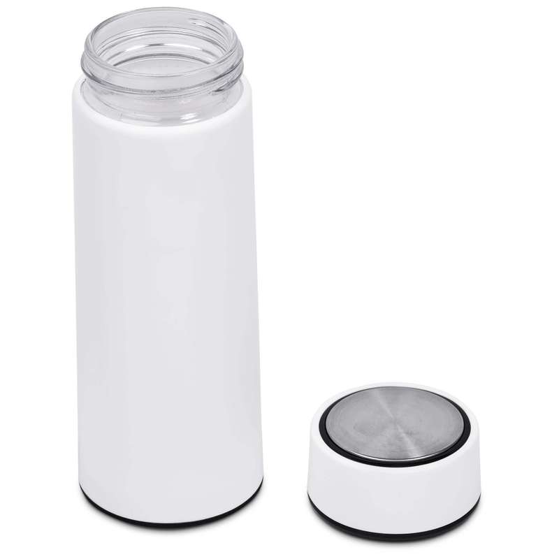 Tiesto Glass & Plastic Double-Wall Water Bottle - 400ml