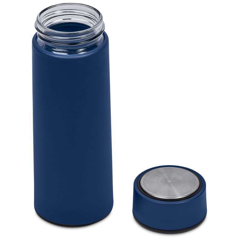 Tiesto Glass & Plastic Double-Wall Water Bottle - 400ml