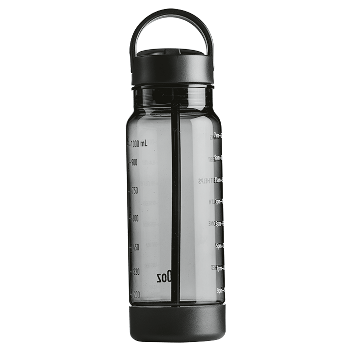 Torrent Motivational Water Bottle With Straw 1L