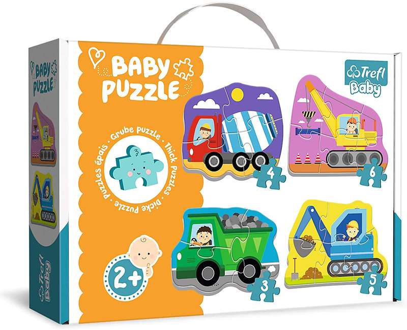 Trefl Puzzles - Baby Classic - Vehicles on Site