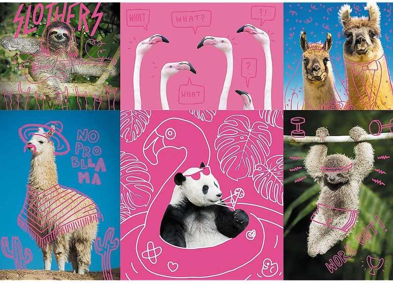 Trefl Puzzles - Crazy Animals 1000pc