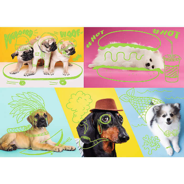 Trefl Puzzles - Far Out Dogs 1000pc
