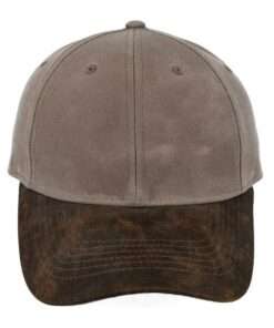 Two-Tone Waxed Oilskin 6 Panel Cap