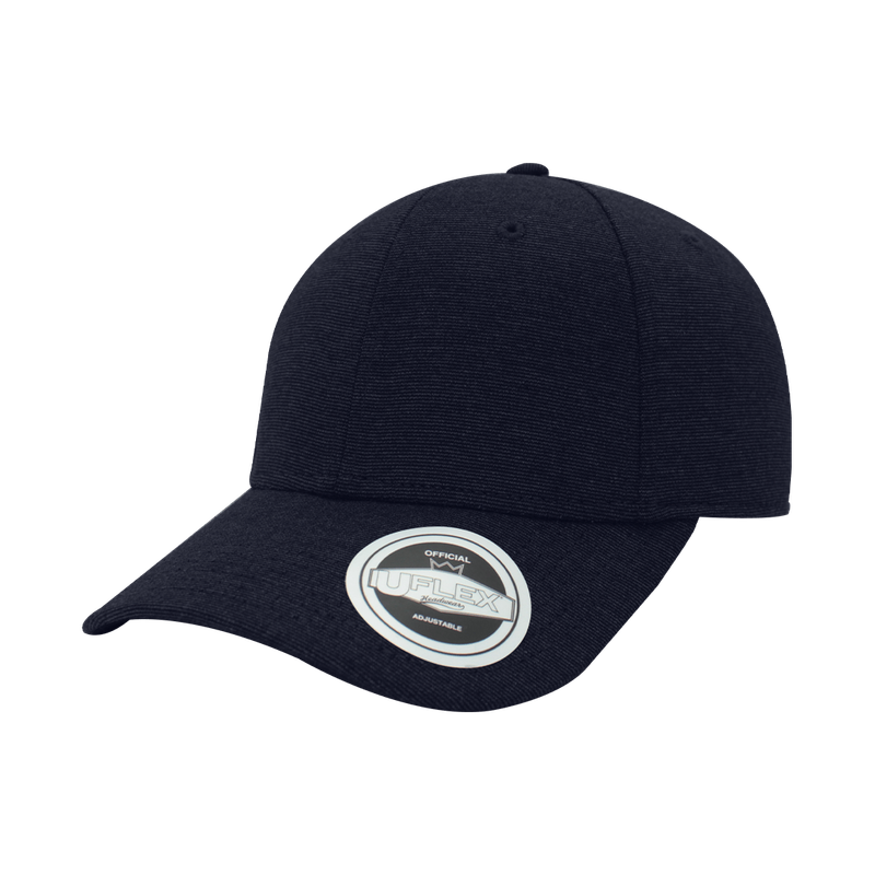 UFLEX 6 Panel Polyester/Rayon Cap With Anti-Bacterial Sweatband
