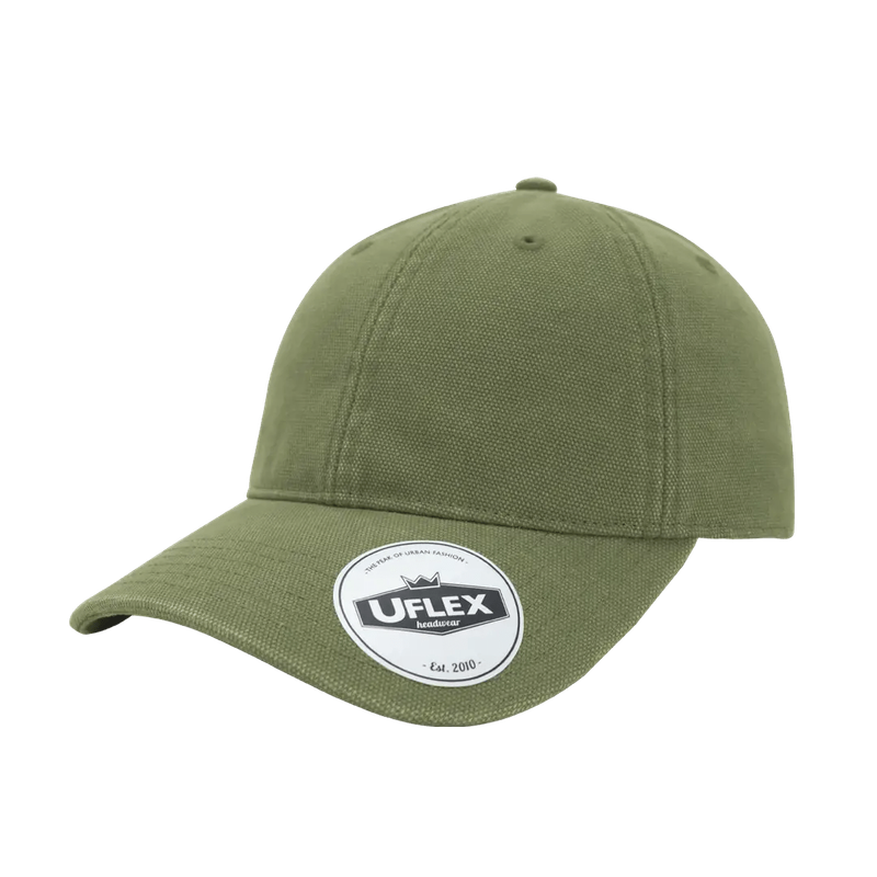 Uflex 6P Washed Canvas Unstructured Cap