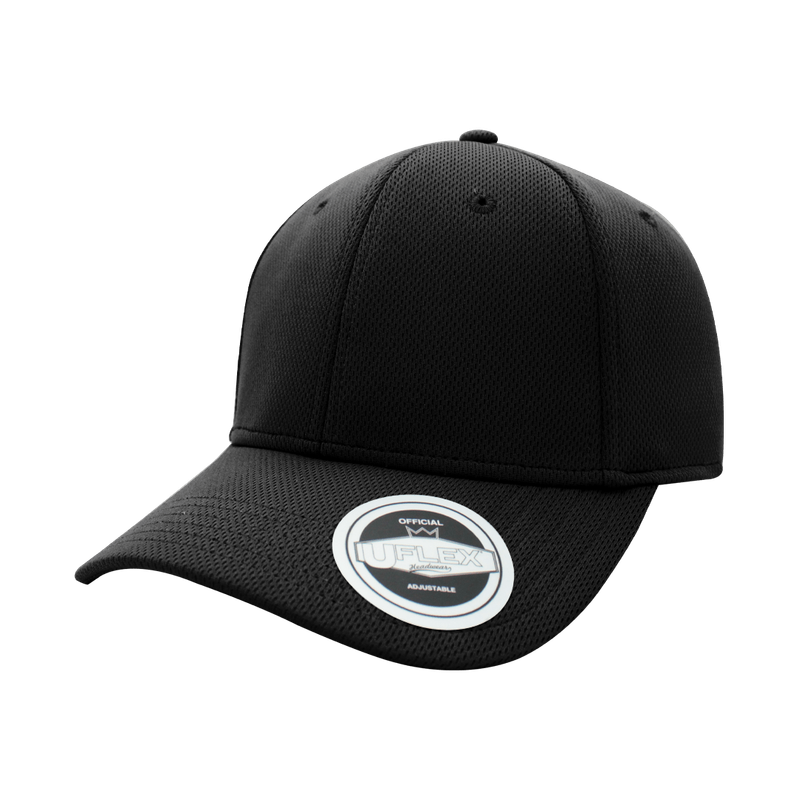 Uflex Birdseye Mesh 6 Panel Snapback Cap