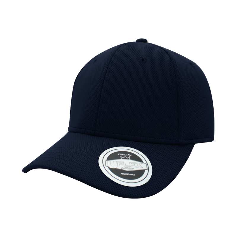 Uflex Birdseye Mesh 6 Panel Snapback Cap