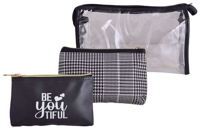 Urban Muse Be-you-tiful Cosmetic 3pc Bag Set