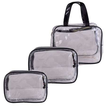 Urban Muse Vacay Vanity Bag 3pc Set - Transparent