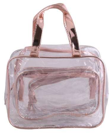 Urban Muse Vacay Vanity Bag 3pc Set - Transparent