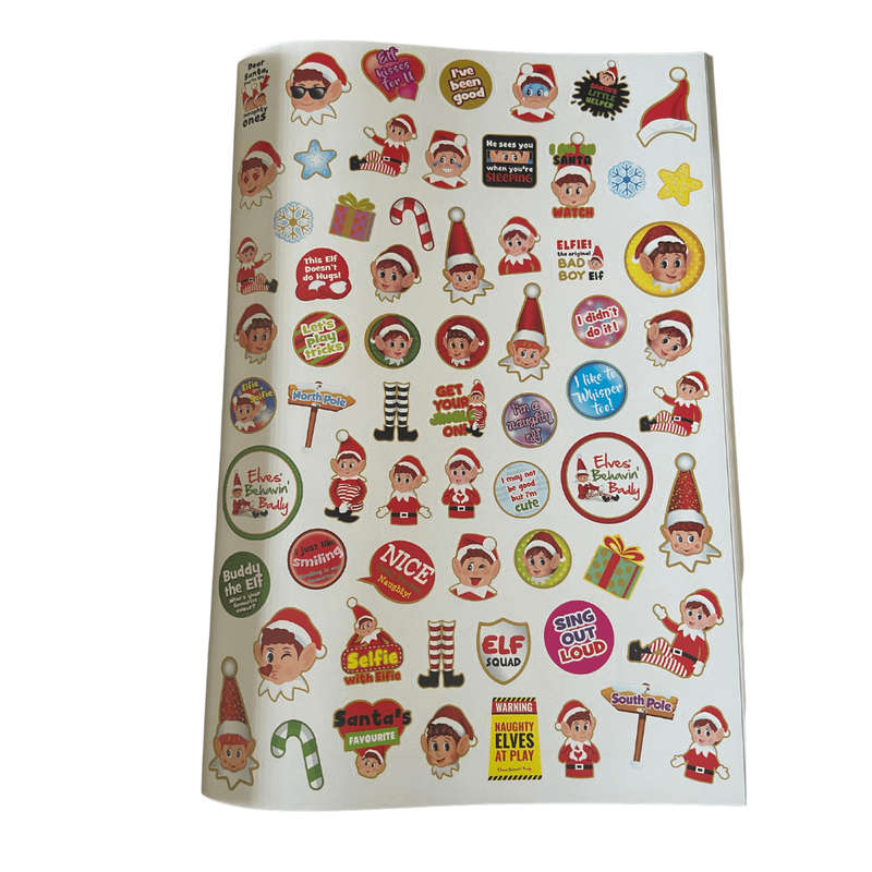 Xmas Elf Colouring Book & Sticker Sheet