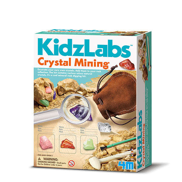 4M - KidzLabs Crystal Mining Kit