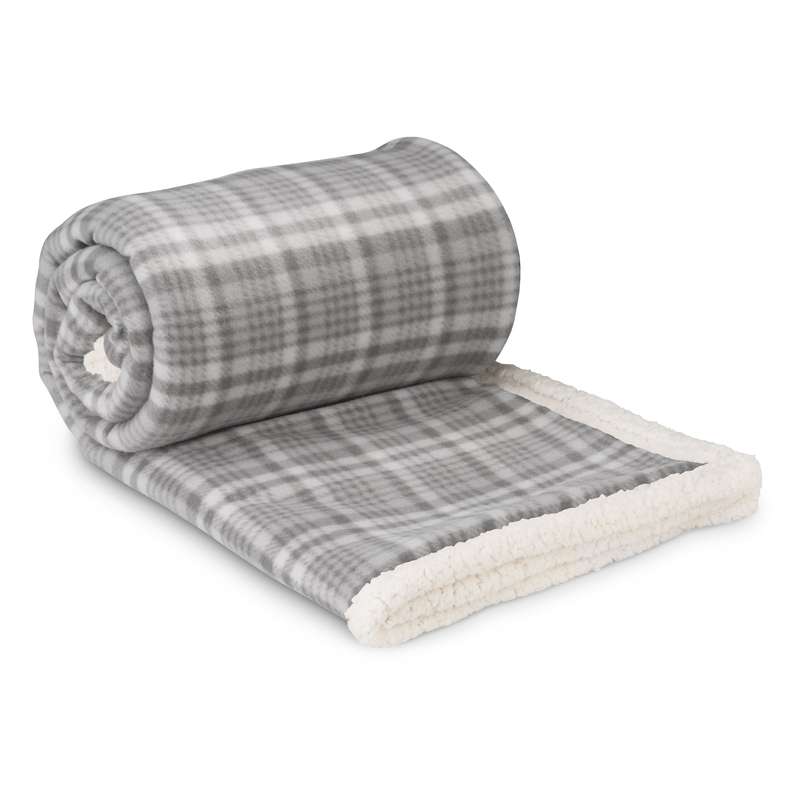 Chequered Sherpa Blanket