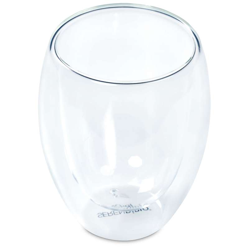 Serendipio Lorenzo Double-Wall Glass Cup - 350ml