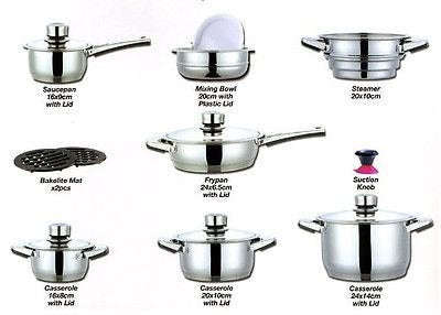 Royal Diamond Chuk Bok Cookware Set - 19pc