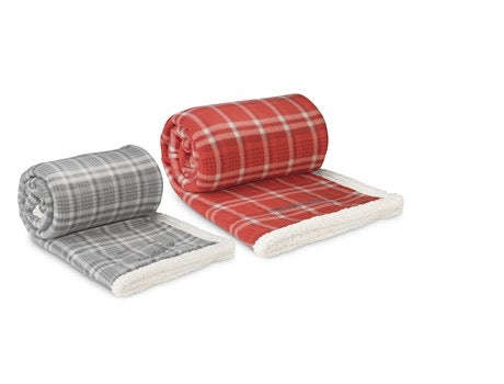 Chequered Sherpa Blanket