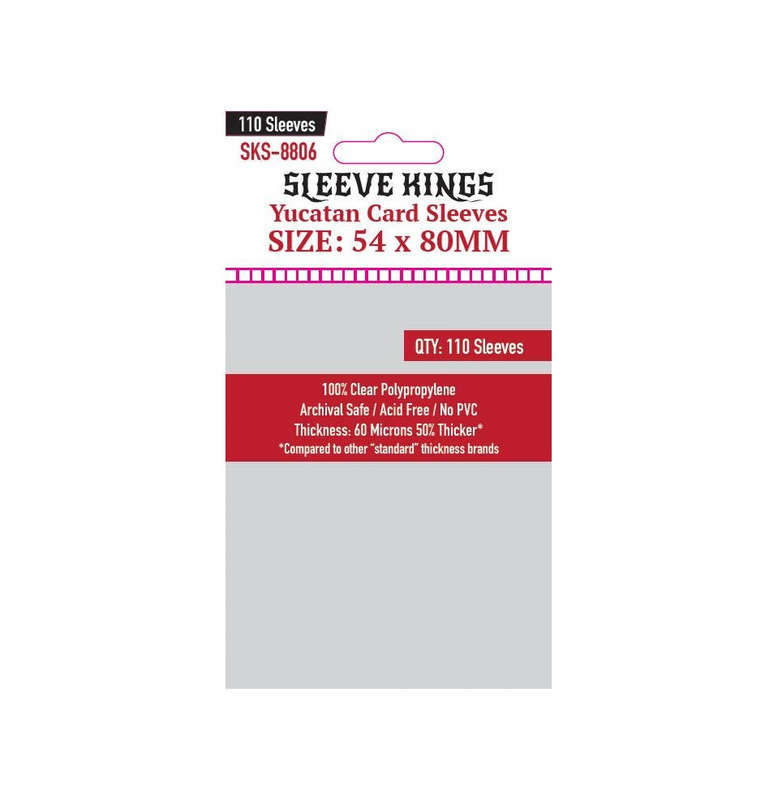 Sleeve Kings Yucatan Card Sleeves (Size 54 x 80 mm)