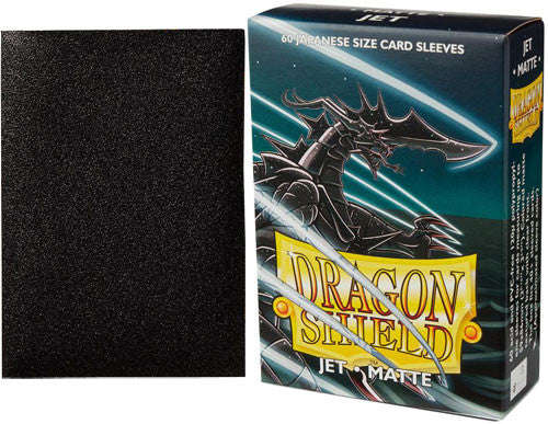 Dragon Shield Matte Japanese Sleeves - Dragon Shield Matte  Japanese Sleeves Jet  (60 ct. in box)