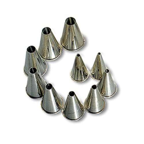 10pc Plain Nozzle Set Metal Nsm0010