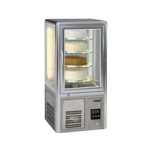 120lt Cake Display Fridge Table Top Salvadore Rotating Shelves Cdf2000