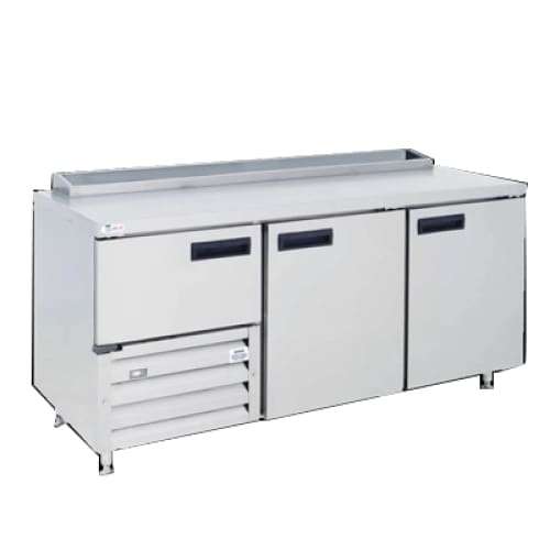 2.4m - 3.5 Door Top Underbar Fridge Self Contained Cabinet Qub8pzth650