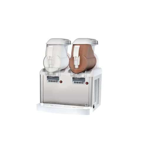 [2 Bowl] Gt2 Push Soft Ice / Frozen Yoghurt Machine White Sim1002