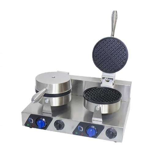 2 Plate Waffle Bakers Chromecater Uwb-2
