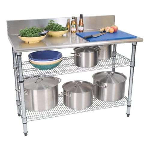 2tier Splash Back Work Table Wts1002