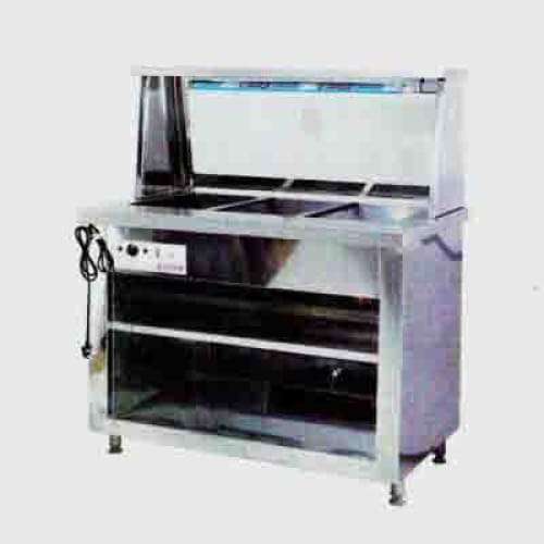 3 Division 1135mm Bain Marie With Sneeze Guard Econo Fm Bnmr9007o7