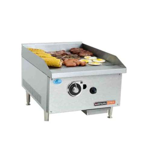 400mm Flat Top Gas Griller Premier Gas Range Anvil Ftg0400