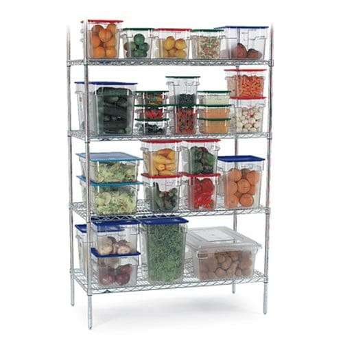 4tier Shelving Unit Chromed 905 x 455 x 1830mm Suc0905