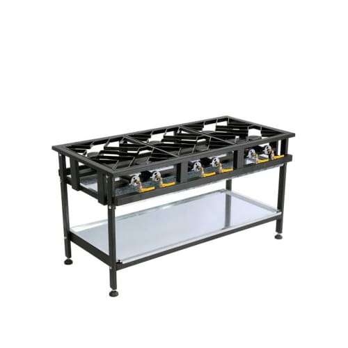 6 Burner Boiling Table Staggered Commercial Anvil Btg3006