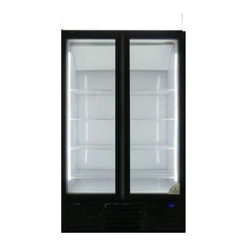 755l Upright Glass Door Freezer 2 Doors Commercial Eu720