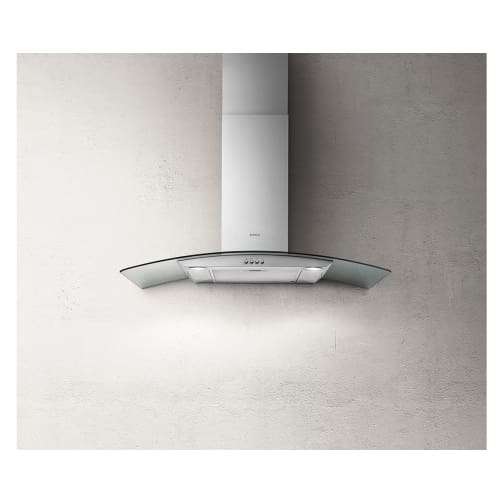 90cm Curved Glass C/hood + Charcoal Filter 10/circus90-c