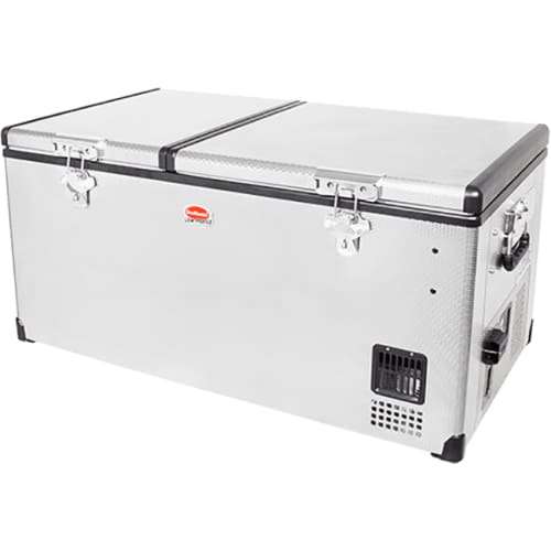 92.5l Dual Compartment Stainless Steel Fridge/freezer Ac/dc Smdz-lp96d