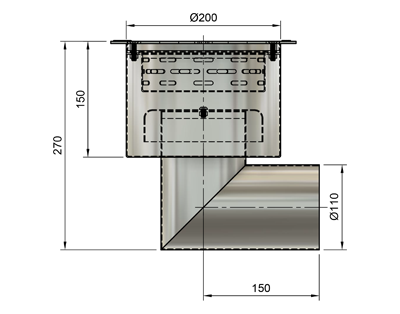 FLOOR DRAIN 3I/S GTS200H