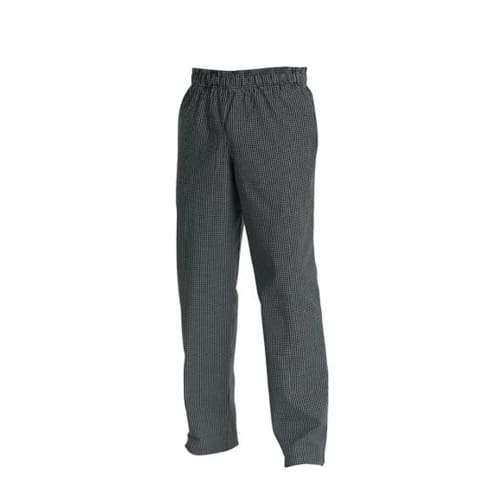 Chefs Uniform Baggies Black/white Check x Small Chef E-quip Uni3030