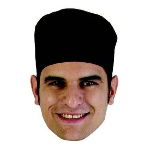 Chefs Uniform Black Poly Cotton Beanie Uni5015