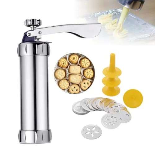 Cookie Maker-cookie Press Gun Kit Stainless Steel Biscuit Press