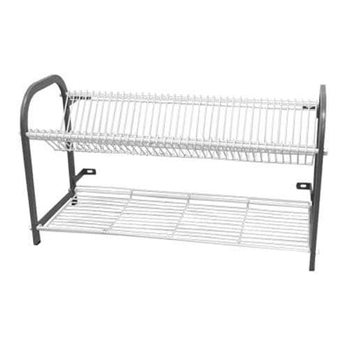 Crockery Rack Wall Mounted 3 Shelf 1105mm 106 Large Plates + Cup Shelf Crw2105