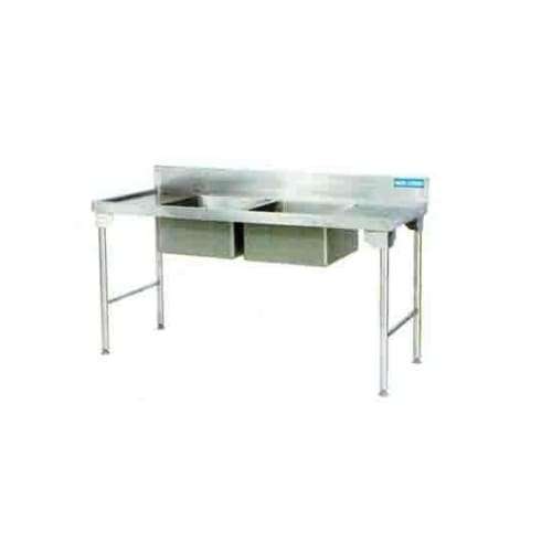 Double Bowl Sink 1800mm S/steel Legs Left Ezwh1011o7