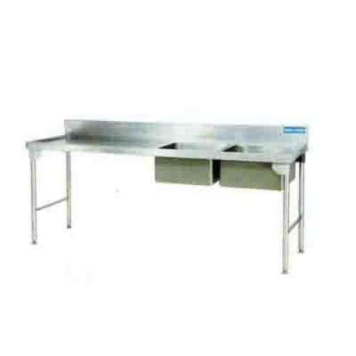 Double Bowl Sink 2300mm S/steel Legs Right Ezwh1015o7