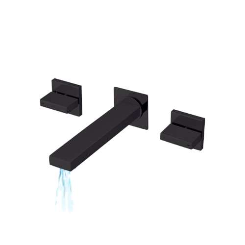Double Lever Wall Mounted Basin / Bath Mixer Copper Chromecater Mbf-25