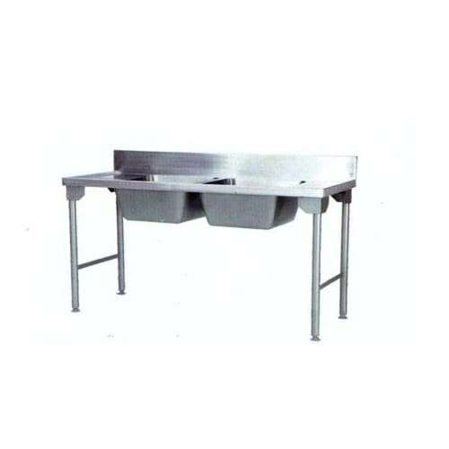 Econo Double Bowl Sink 1700mm S/steel Legs Pkpdbsssl1700