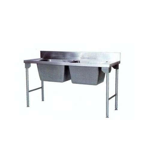 Econo Double Pot Sink 2300mm Mild Steel Legs Pkpdpsmsl2300