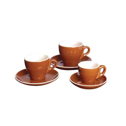 Italian - Brown Cappuccino Saucer 16cm (12) Gs-r813s-br