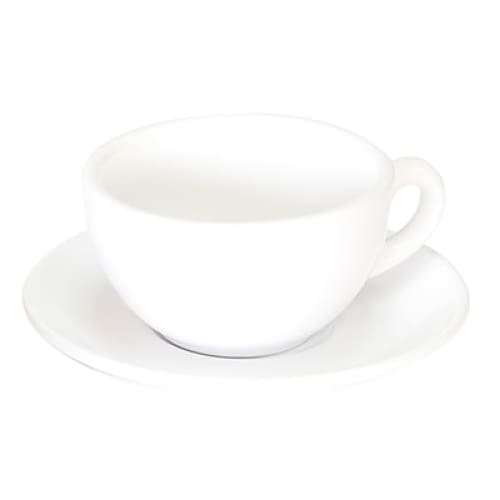 Italian - White Open Cappuccino Cup 21cl (12) Gs-r815c-w